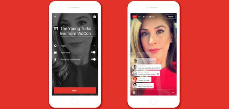 YouTube abre opción móvil de streaming en directo