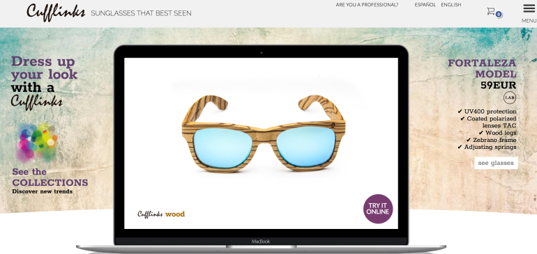 Revolución ecommerce, Cufflinks lanza un probador online